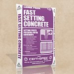 fast setting concrete